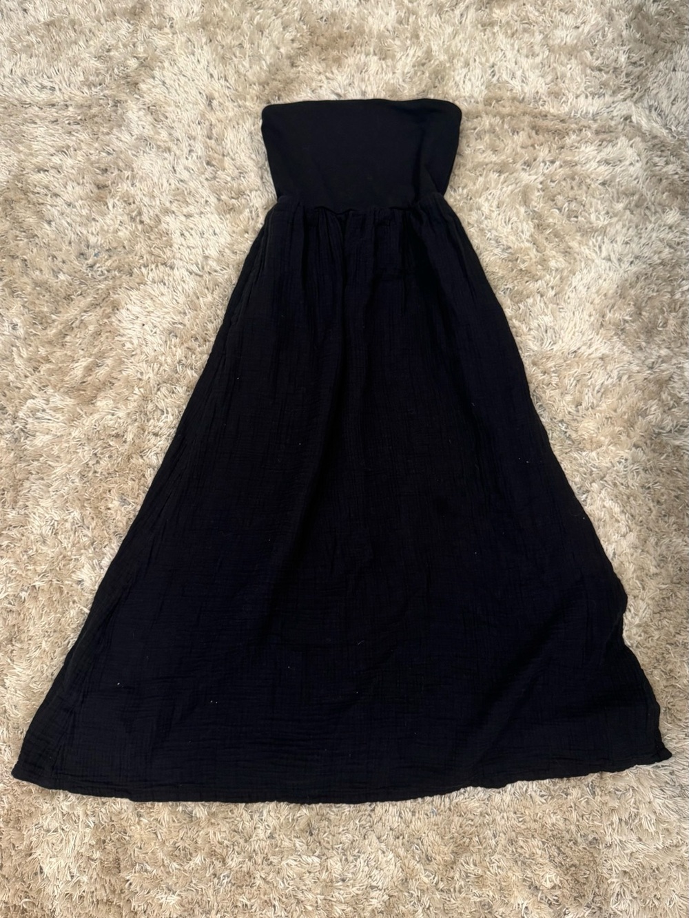 Strapless LOFT  Black Maxi Dress